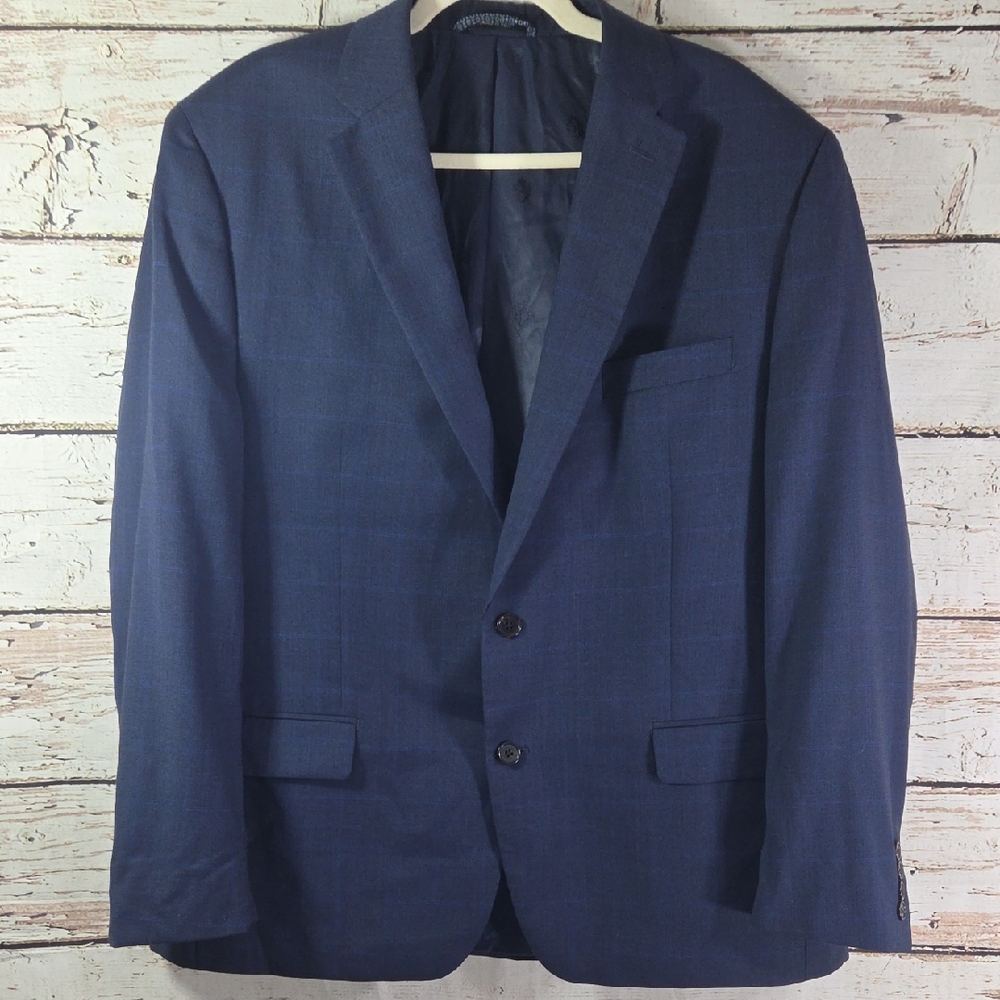 Ralph Lauren Black Label Navy‎ plaid Men's Blazer 46R